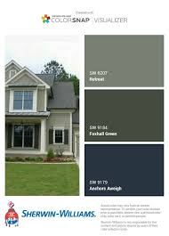And we wanted a exterior paint that would work with brick + last as long as possible. Green Grey Exterior House Colors Google Search Green House Exterior Green Exterior House Colors Exterior House Colors