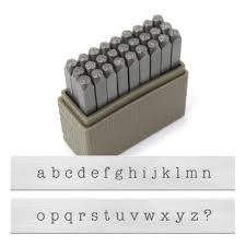 Metal Stamping Tools Impressart Lowercase Basic Typewriter Letter Stamp Set 3mm