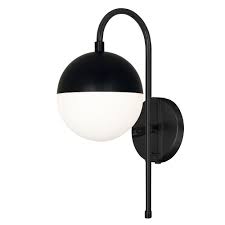 Searching for affordable plug wall sconce in lights & lighting? Dainolite 1 Light Halogen Wall Sconce Matte Black With White Glass Hardwire Or Plug In The Home Depot Canada