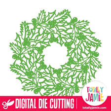 Download Christmas Holly Garland Wreath Totallyjamie Svg Cut Files Graphic Sets Clip Arts 3D SVG Files Ideas | SVG, Paper Crafts, SVG File