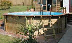 Wooden Surround For Intex Pool Google Search Above Ground Swimming Pools Wooden Pool In Ground Pools