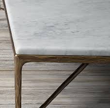 Thaddeus Forged Brass Marble Square Coffee Table Marble Coffee Table Square Marble Coffee Table Marble Coffe Table