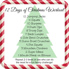 12 Days Of Christmas Workout Using Body Weight To Have Some Fun Working Out With The Whole Family Christmas Workout Holiday Workout Movie Workouts
