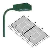 Custom Outdoor Tennis Court Lighting Project In Santa Ana Ca
