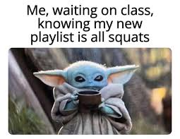 Arguably the mandarlorian 's silliest scene yet has led to an even more absurd meme. Baby Yoda Memes Jessica Blankis Fitness Instructor Facebook