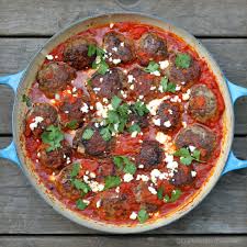 It was a big hit at the party. Braised Lamb Meatballs With Roasted Red Pepper Sauce And Feta Tastefood