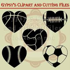 Heart Svg Football Heart Svg Baseball Heart Svg Soccer Heart Svg Volleyball Heart Svg Basketball Heart Silhouette Diy Silhouette Projects Silhouette Cameo