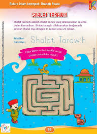 Dari posisi sujud kemudian berdiri tegak sambil mengucapkan allahu akbar , kemudian bersedakap dan pandangan mata melihat kearah. Berapa Jumlah Rakaat Shalat Tarawih Itu Lembar Kerja Buku Anak Kegiatan Sekolah