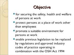 It was enacted by congress in 1970 and was signed by president richard nixon on december 29, 1970. Occupational Safety And Health Act 1994 Act 514