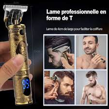 Tondeuse Cheveux Hommes Sans Fil Rasoir Barbe Kit - Rechargeable - Écran à  LED | eBay