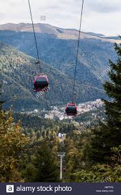 Gondola Cable Car At Sinaia In Romania Stock Photo Alamy