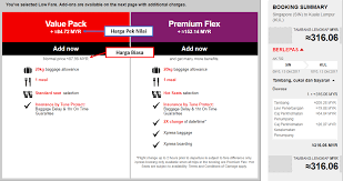 Its policies on baggage allowance are dependent on domestic and international flight routes and fare choices booked. Pek Nilai Pelbagai Tambahan Untuk Tempahan Anda
