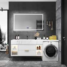 Marble Bathroom Cabinet Washing Machine Cabinet Integrated Modern Luxury Balcony Washing Machine Companion Home Furniture| | - AliExpress
