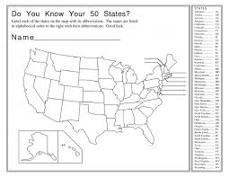 And yes, you are most certainly welcome :) all 50 united states in alphabetical order. Map The States State Abbreviations Worksheets 99worksheets