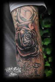 Rose On Elbow Tattoo By Wildthingstattoo On Deviantart Elbow Tattoos Rose Elbow Tattoo Tattoos For Guys