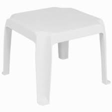 Small White Plastic Table Used Home Office Furniture Check More At Http Www Nikkitsfun Com Small White Square Side Table White Side Tables Patio Side Table