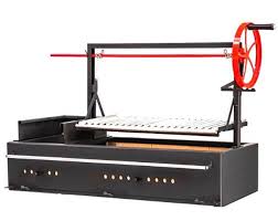 The Ash Argentine Grill With Side Brasero Plus Cart For Wood Or Charcoal Grilling 48 X 24 X 12 Free Shipping Argentine Grill Custom Grill Argentinian Grill