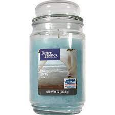 Better Homes Gardens Sea Spray Linen Single Wick Jar Candle 18 Oz Walmart Com Candle Jars Better Homes And Gardens Linen Candle