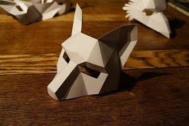 Make Your Own Fox Mask Cardboard Mask Fox Mask Paper Mask
