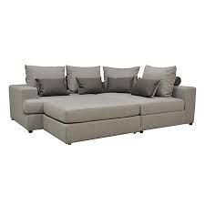 Marianne Canape D Angle Droit Convertible En Tissu Gris Argent Et Pouf Amovible Canape Angle Canape Canape Design