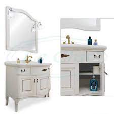 Arredo Bagno Classico London Bombato Bianco Con Top In Ceramica Casa Arredamento E Bricolage Arredamento Arre Arredamento Bagno Bagni Classici Arredamento