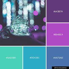 Maybe you would like to learn more about one of these? Fairy Lights Purple And Blue Color Palette Inspiration Digital Art Palette And Brand Color P Blue Colour Palette Purple Color Palettes Blue Color Schemes