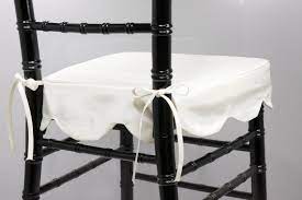 custom white skirted chiavari chair cushion by vf www chiavarichairs com chair cushions cushions chiavari chairs