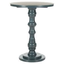 Greta Side Table In Dark Teal Silver Accent Table Wood Accent Table Accent Table