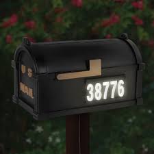 It is not our actual location address. The Solar Illuminated Address Mailbox Hammacher Schlemmer