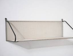 Pilastro Perforated Wall Mount Metal Book Shelf Metal Interior Design Metal Sheet Design Shelves