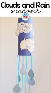 See more ideas about weather art, art projects, kids art projects. Clouds And Rain Weather Windsock Craft