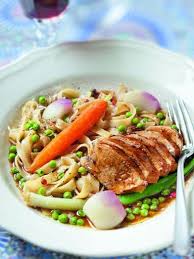 Supreme De Poulet Au Cidre Et Petits Legumes De Printemps Recette Supreme De Poulet Legumes Printemps Poulet