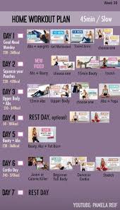 Super happy to be your online training buddy! Pamela Reif Workout Plan Week 38 45 Min Slow Fitnessubungsplan Ubung Planer Fitnessubungen Zu Hause