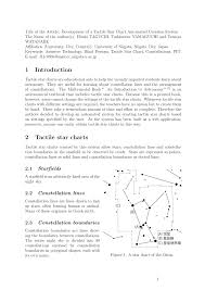 Pdf Development Of A Tactile Star Chart Automated Creation