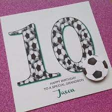 Get it as soon as tue, aug 31. Personalised Handmade Birthday Card Football Grandson Son 6 7 8 9 10 11 Any Age Ebay