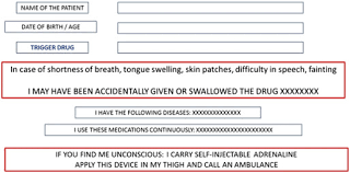 Anaphylaxis, a severe allergic reaction, is an emergency. Example Of An Action Plan For Patients With Drug Induced Anaphylaxis Download Scientific Diagram