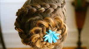 Styling the hair is probably the biggest deal and you will require a professional stylist for making the hair look exactly like the one in the picture below. Cute Hairstyles For Long Hair Dutch Flower Braid Tutorial Youtube