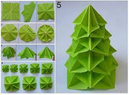 How To Make Paper Craft Origami Tree Step By Step Diy Tutorial Instructions How To How To Make Paper Crafts Origami Origami Christmas Tree Paper Crafts Diy