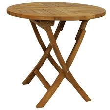 Durable outdoor teak dining tables in all shapes and sizes from westminster teak furniture are crafted to last at least 100 years. Sunnydaze Outdoor Solid Teak Wood With Light Stained Finish Round Patio Dining Table 32 Light Brown Target