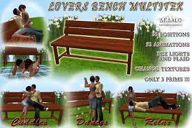 Peter anker and his wife have invested in a bench in a forest outside oslo — and they are welcoming anyone to rest there any day except for 12 may 2039. Second Life Marketplace Lovers Bench Cuddles Dance Multitex 5th Anniversary Celebration Limited Promo