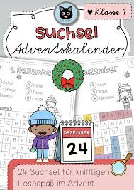 Adventskalender 24 Suchsel Lesespass Ab Kl 1 Unterrichtsmaterial Im Fach In 2020 Sprachunterricht Grundschulmaterial Unterrichtsmaterial