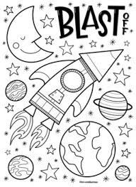 Take a trip to the stars with this outer space coloring sheet, featuring a rocket ship zooming through the solar system. Outer Space Coloring Page By Mrs Arnolds Art Room Tpt