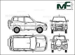 Nissan Terrano 3 Doors 2002 Blueprints Ai Cdr Cdw Dwg Dxf Eps Gif Jpg Pdf Pct Psd Svg Tif Bmp Renault Master Blueprints Nissan Terrano