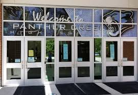 There is also a police sub station attached to the building. Panther Creek High School Homepage