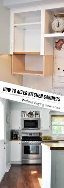 You can add shelving inside your cabinet base using wood glue and finishing nails. How To Alter Kitchen Cabinets Cherished Bliss