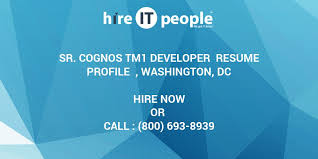 sr. cognos tm1 developer resume profile