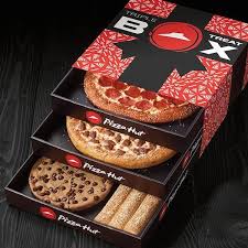 Pizza Hut Rolls Out Awesome Triple Treat Box Filled With Drawers Of Goodness Food Pizza Box Design Pizza Hut