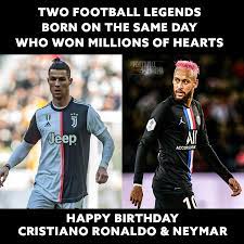 Neymar da silva santos jnr happens to share the same birthday with cristiano ronaldo dos santos aveiro! Happy Birthday Cristiano Ronaldo The Football Arena Facebook