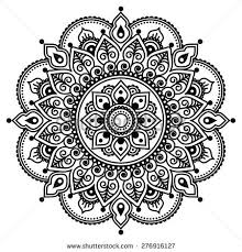 Mehndi Indian Henna Tattoo Pattern Or Background 헤나 문신 헤나 디자인 만다라 문신