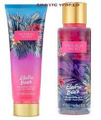 Victoria S Secret Electric Beach Body Mist Lotion Limited Edition Set Of 2 667546048738 Ebay